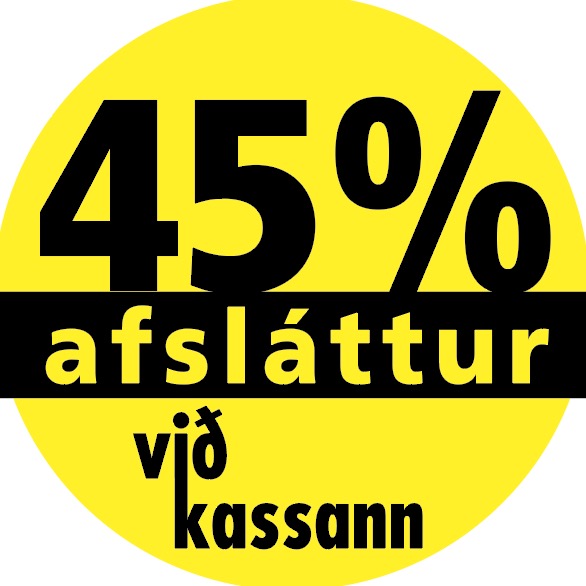 Límmiði 35mm, 45% Afsláttur 500Stk