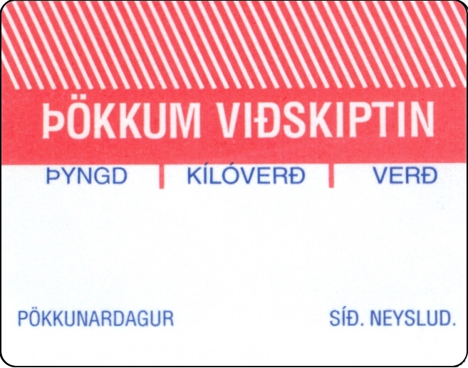 40X56 Pökkunardagur & Síðasti neysludagur 1000Stk H2