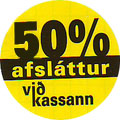 Límmiði 35mm, 50% Afsláttur 500Stk