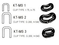 KT Klipps MS1, 50.000stk / minni, 2mm