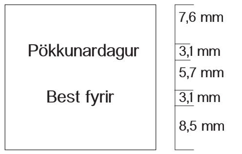 Verðmerkimiðar 3y hvítir, Pökkunardagur / Best fyrir