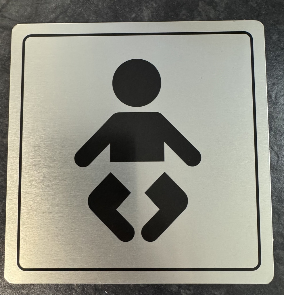 WC - BABY / ÁL 10x10cm