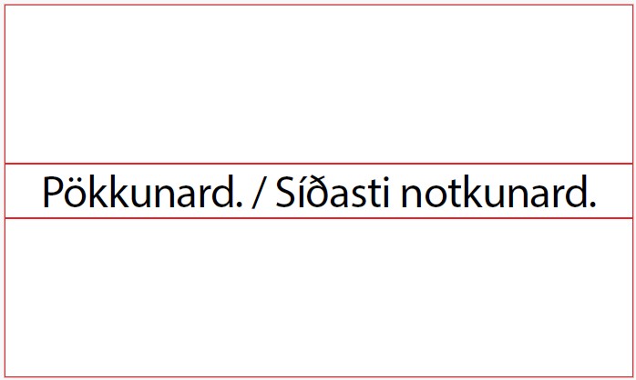 Verðmerkimiðar 2j, Pökkunardagur/Síðasti notkunardagur