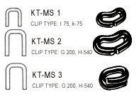 KT Klipps MS2 G200, 22.500stk / stærri, 3 mm