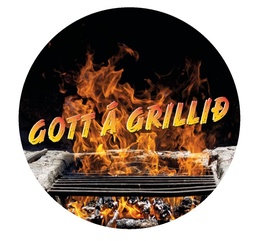 [55-GRILL50] Límmiði 50mm Gott á grillið 500stk