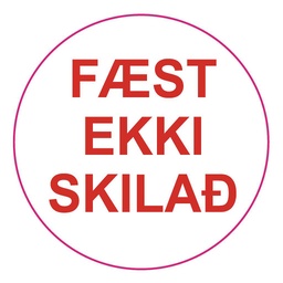 [55-SKILAD25] Límmiði 25mm, Fæst ekki skilað, 1000stk