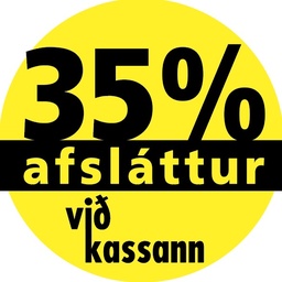 [55-AFSL35VK] Límmiði 35mm, 35% Afsláttur 500Stk