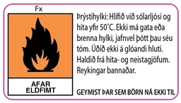 [55-VARUD] Límmiði 22x40mm, Varúðarmiðar þrýstihylki, 500stk