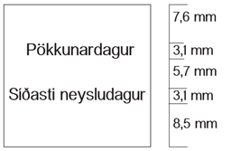 [50-3YSPS] Verðmerkimiðar 3y hvítir, Pökkunardagur / Síðasti neysludagur