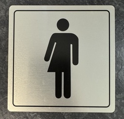 [48-LEIDB-WCBK] WC - BÆÐI KYN / ÁL 10x10cm