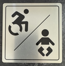 [48-LEIDB-WCHJOLBABY] WC - HJÓLAST.BABY/ ÁL 10x10cm