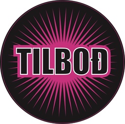 [55-TILBO35SR] Límmiði 35mm, Tilboð (rauður)