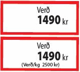 [04-Z-MPU404MH] MPU Miðar hvítir/rauðir 550stk