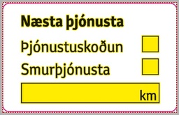 [55-PMTSMURMIDI] Límmiði 35x56mm Smurþjónusta 500stk
